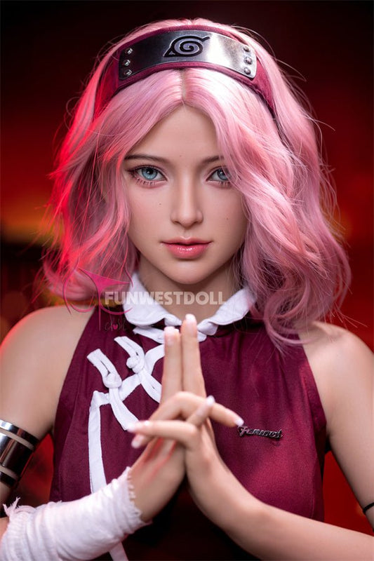 EU In Stock - 159cm/5ft3 A-cup Cosplay Naruto Sakura Haruno Anime Sex Doll - #038 Alice