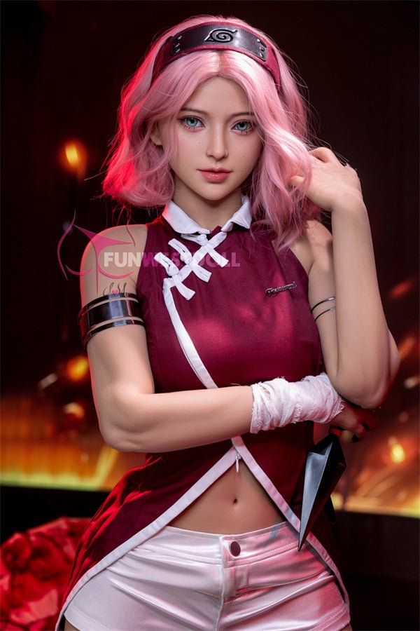 159cm/5ft3 A-cup Naruto Sakura Cosplay Anime TPE Sex Doll - #038 Alice