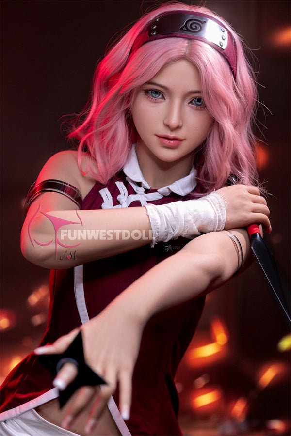 EU In Stock - 159cm/5ft3 A-cup Cosplay Naruto Sakura Haruno Anime Sex Doll - #038 Alice
