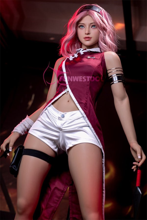 159cm/5ft3 A-cup Naruto Sakura Cosplay Anime TPE Sex Doll - #038 Alice