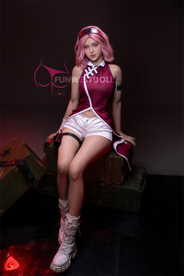 EU In Stock - 159cm/5ft3 A-cup Cosplay Naruto Sakura Haruno Anime Sex Doll - #038 Alice