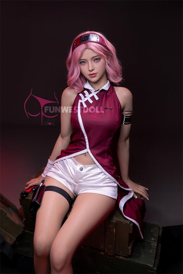 EU In Stock - 159cm/5ft3 A-cup Cosplay Naruto Sakura Haruno Anime Sex Doll - #038 Alice