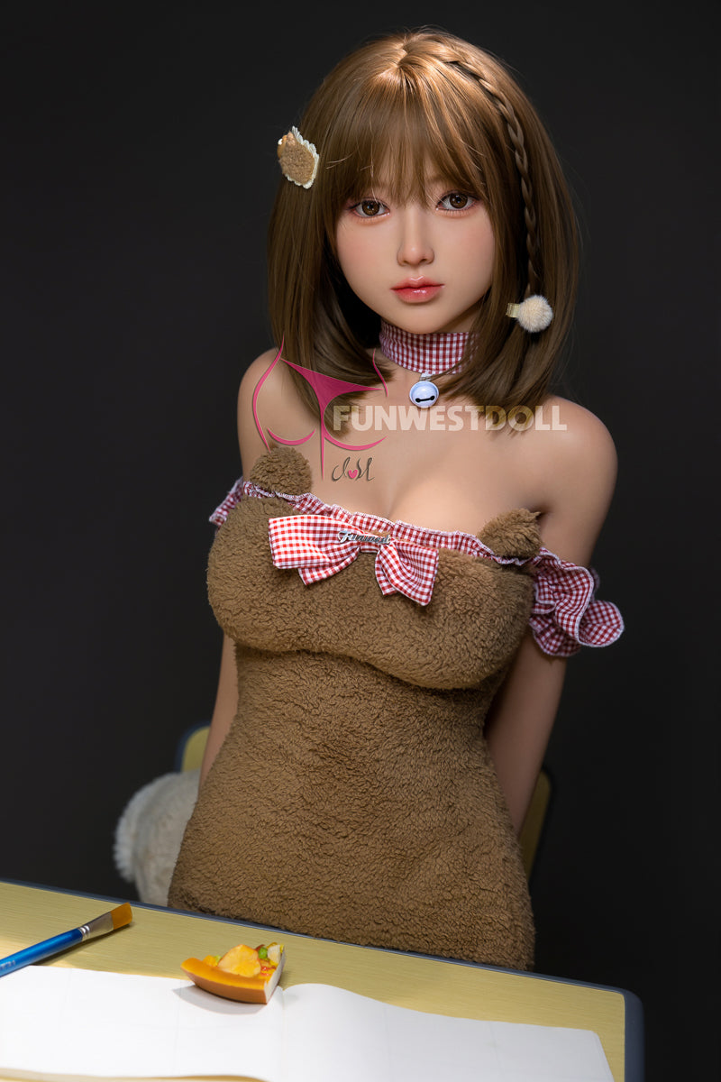 EU In Stock - 152cm/4ft11 Japanese D-cup STPE Sex Doll -#041 Natural Amy