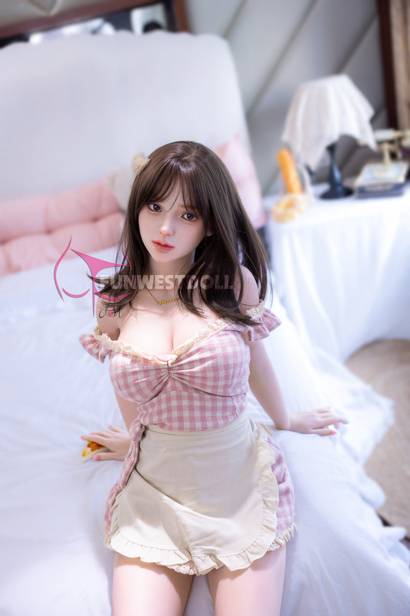 EU In Stock - 152cm/4ft11 Japanese D-cup STPE Sex Doll - #036 White Lily