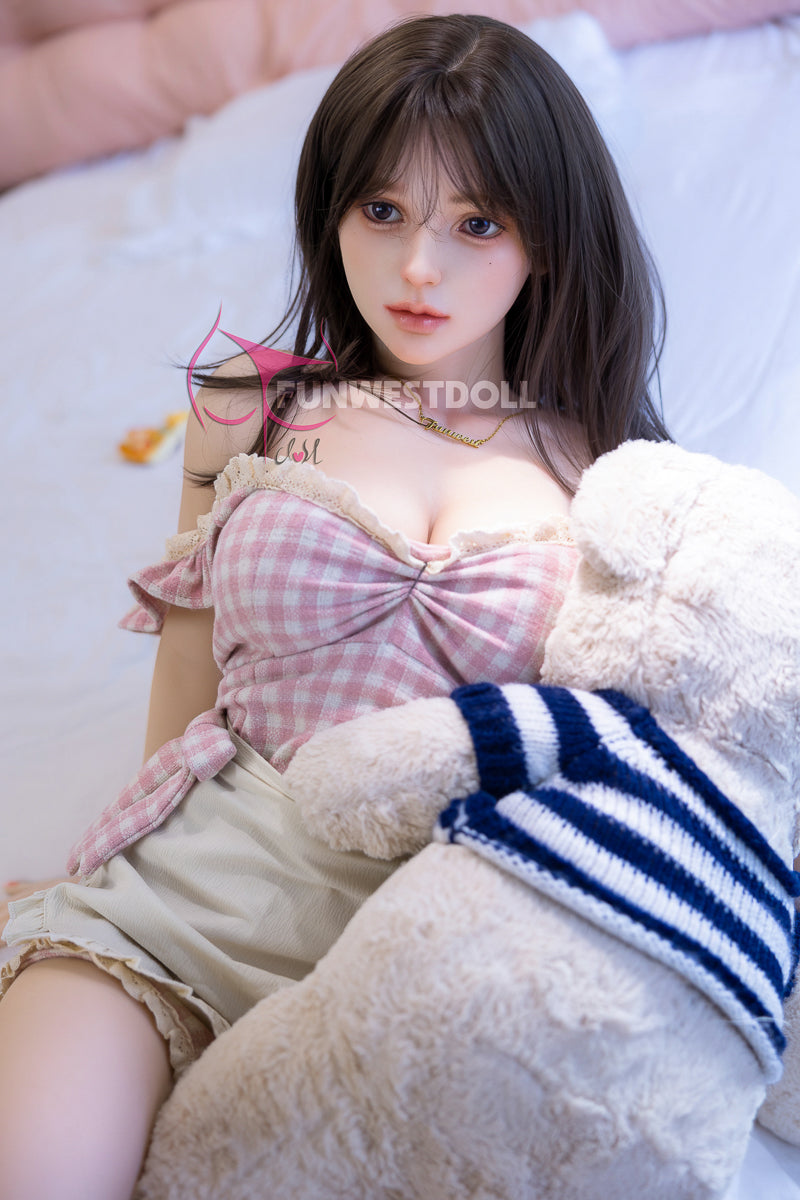 EU In Stock - 152cm/4ft11 Japanese D-cup STPE Sex Doll - #036 White Lily