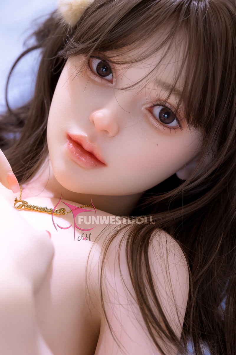 EU In Stock - 152cm/4ft11 Japanese D-cup STPE Sex Doll - #036 White Lily