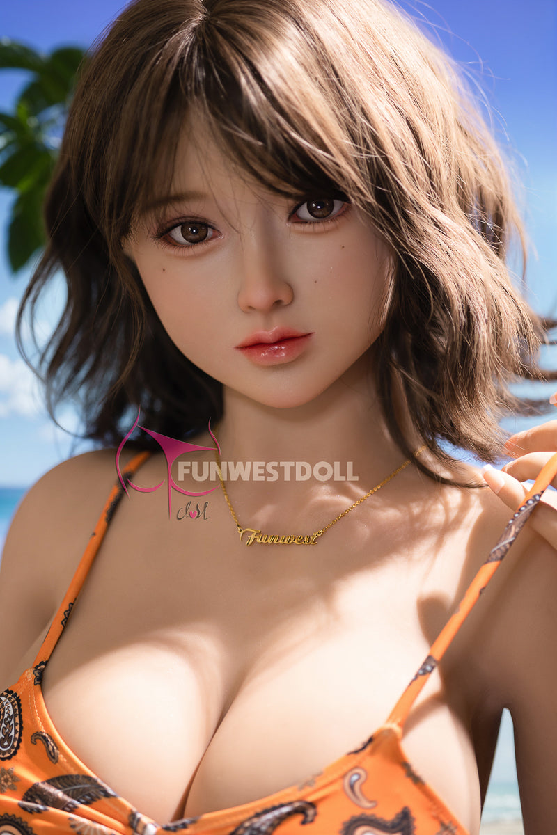 157cm/5ft2 G-cup Huge Breasts Cute Fantasy TPE Sex Doll -  #041 Natural Amy