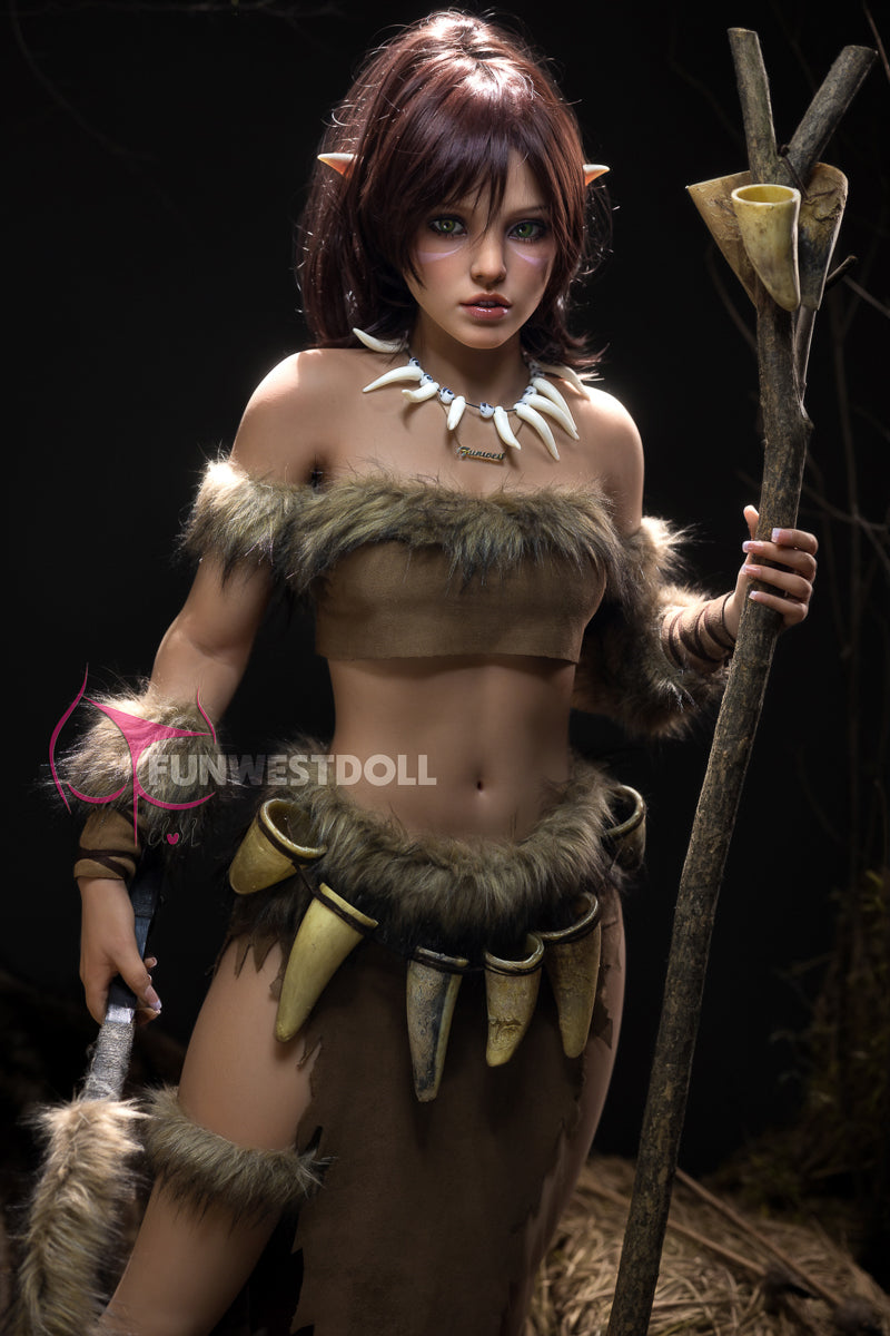 159cm/5ft3 A-cup Orcs Cosplay TPE Sex Doll - #040 Natural Kylie