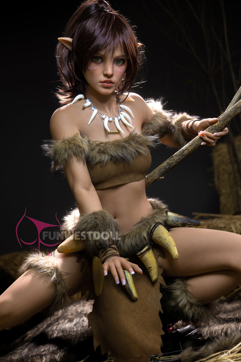 159cm/5ft3 A-cup Orcs Cosplay TPE Sex Doll - #040 Natural Kylie
