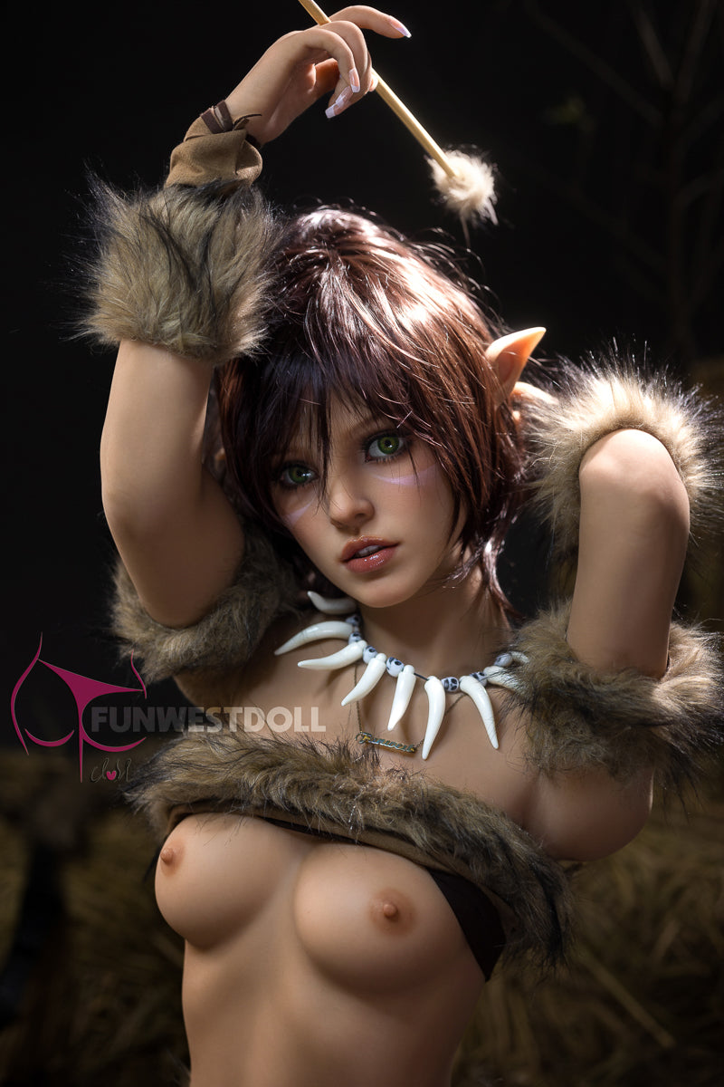 159cm/5ft3 A-cup Orcs Cosplay TPE Sex Doll - #040 Natural Kylie