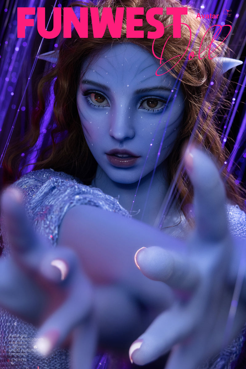 157cm/5ft2 G-cup Huge Breasts Fantasy TPE Sex Doll -  #040 Blue Kylie