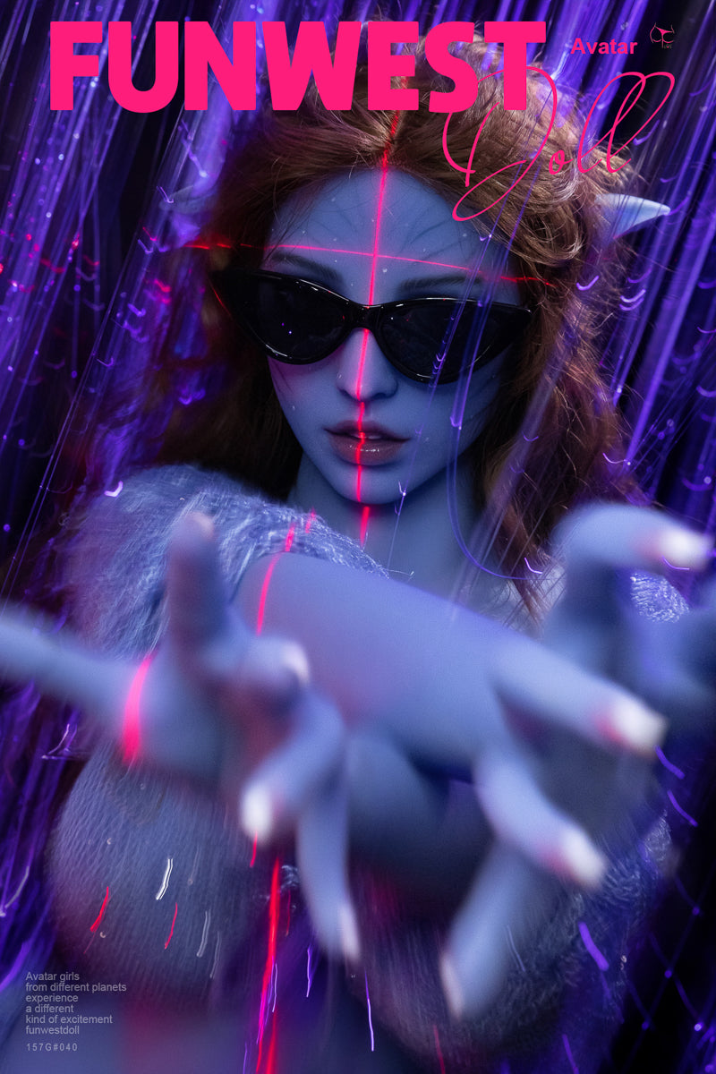 157cm/5ft2 G-cup Huge Breasts Fantasy TPE Sex Doll -  #040 Blue Kylie