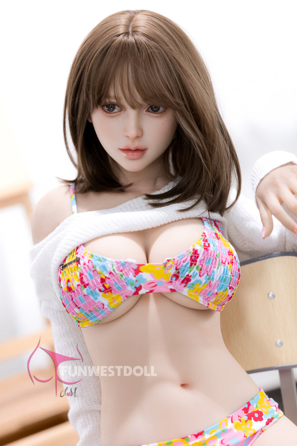 EU In Stock - 152cm/4ft11 D-cup STPE Japanese Sex Doll FWD095 - #036 White Lily