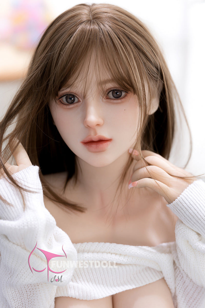 152cm/4ft11 Japanese D-cup TPE Cute Sex Doll - #036 White Lily