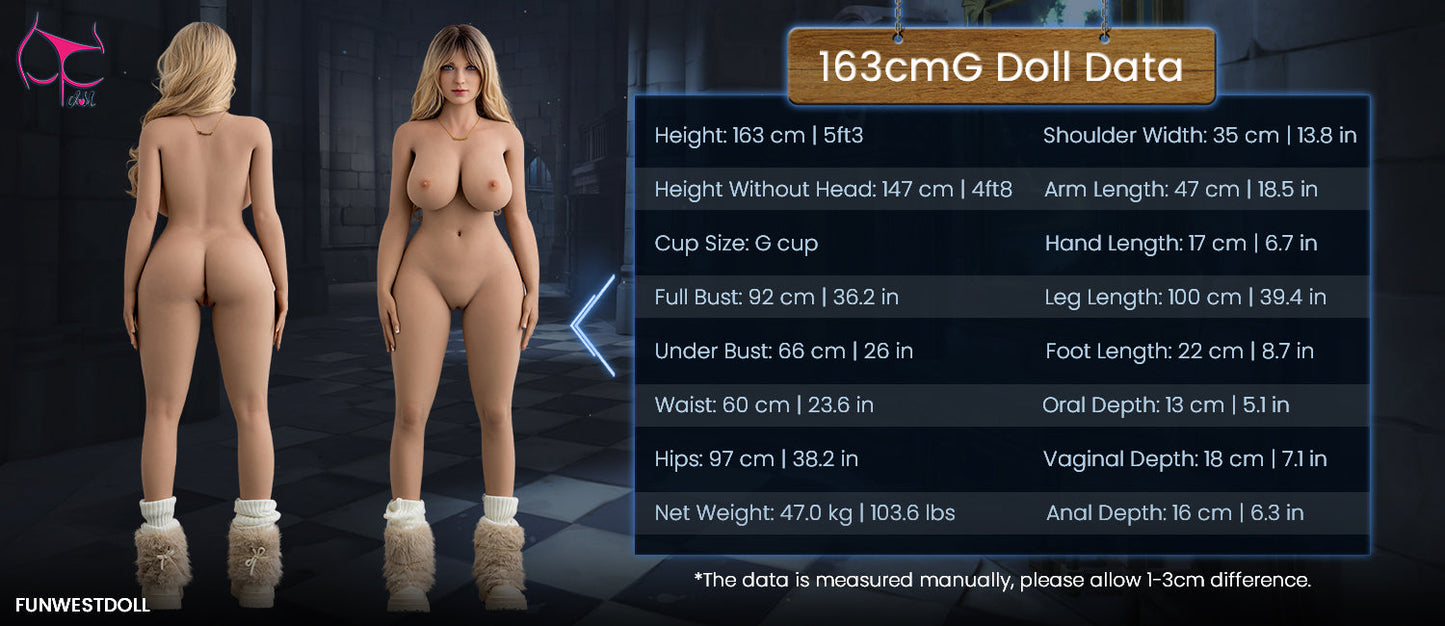 163cm/5ft3 G-cup TPE Sex Doll #051 - Natural Eira