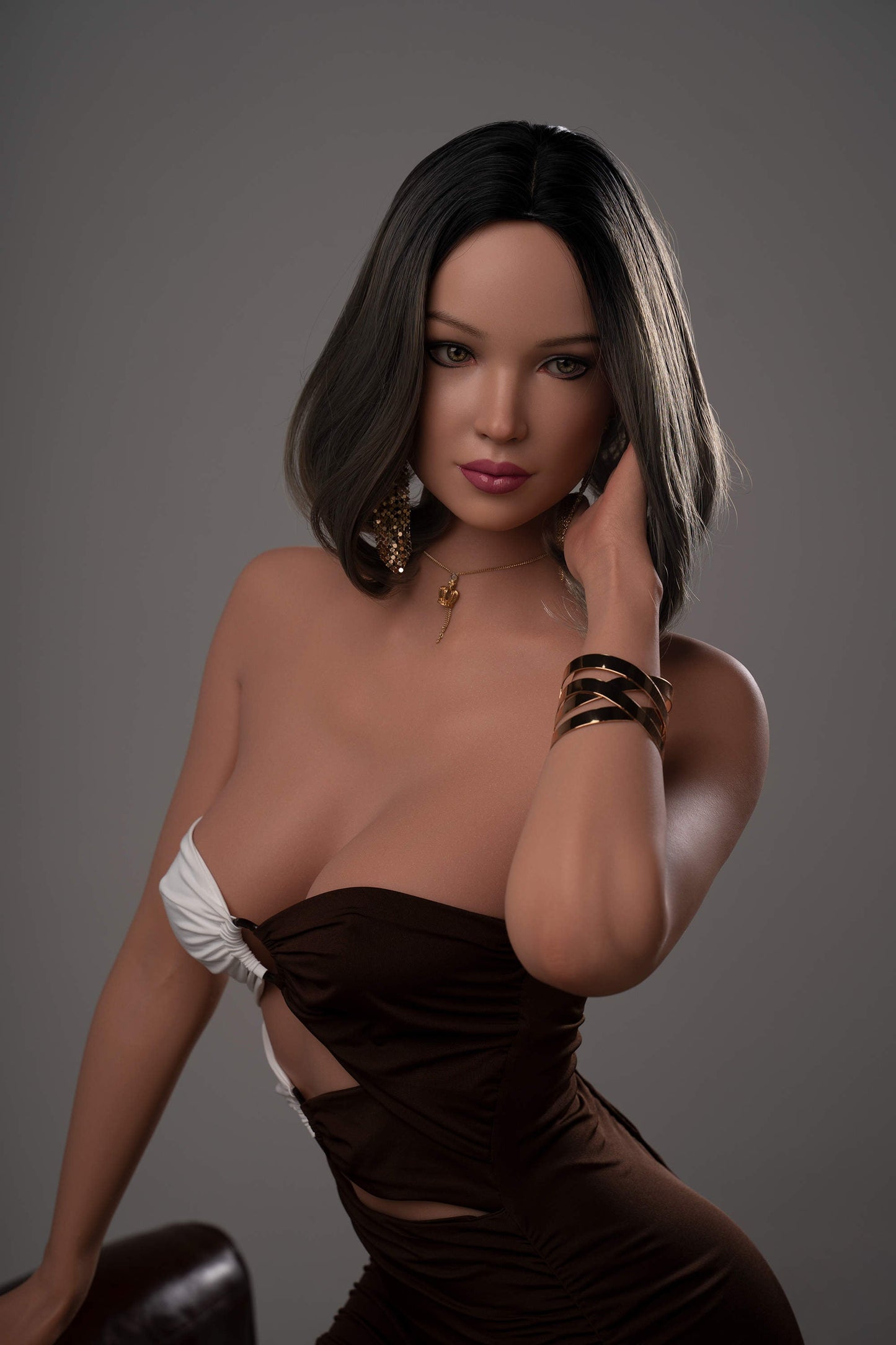 ZELEX Inspiration Series 2.0 | 170cm/5ft7 C-Cup Silicone Sex Doll - GE49_2Tan