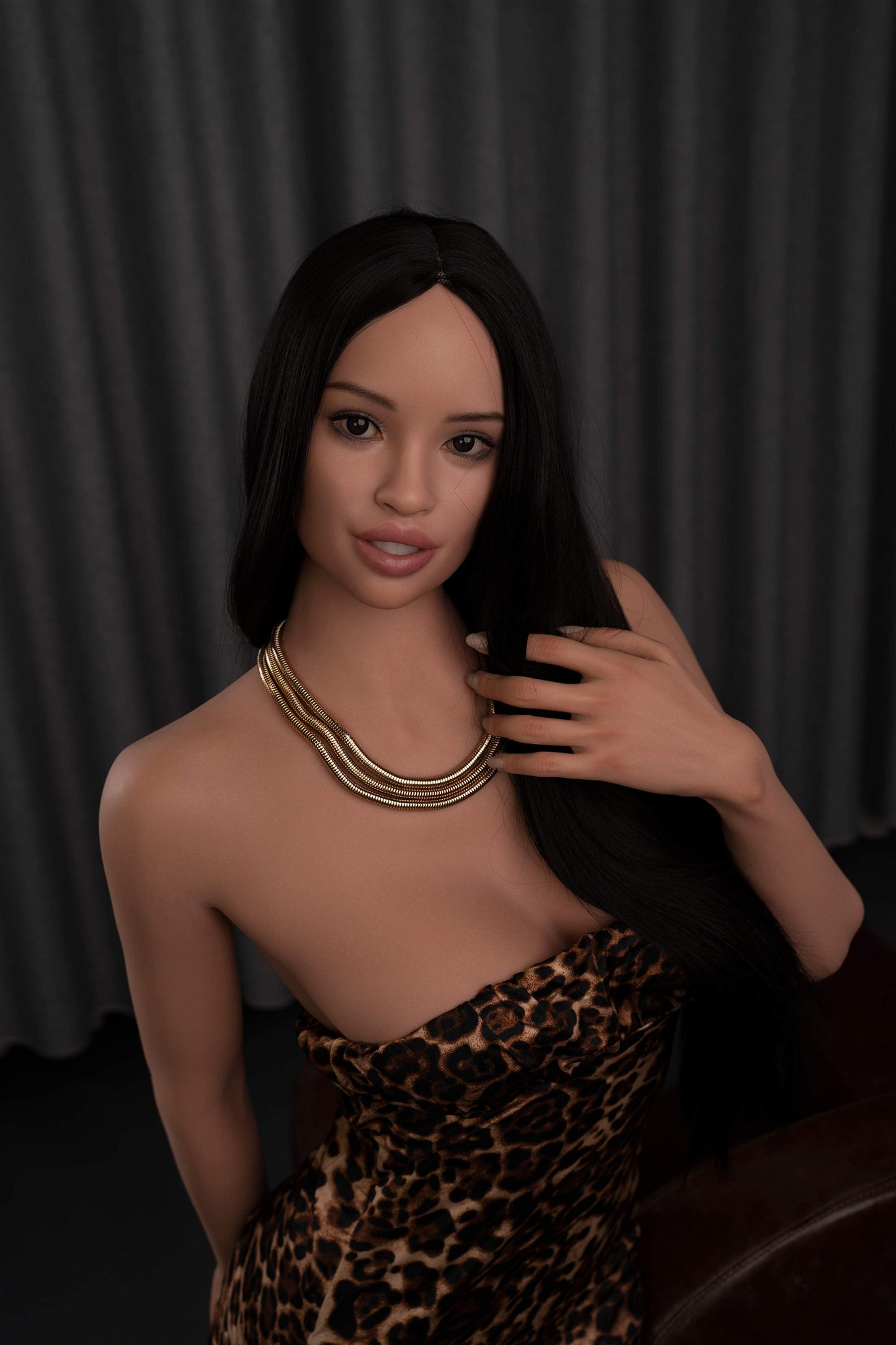 170cm/5ft7 C-Cup Tall Latina Super Real Silicone Sex Doll - GE51_2 Tan