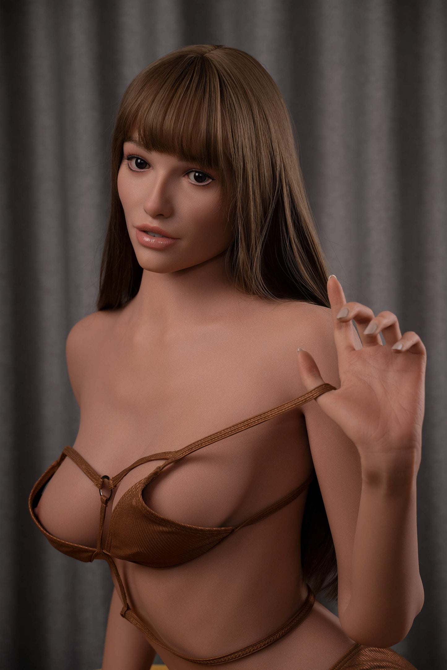 170cm/5ft7 C-Cup Super Real Silicone Sex Doll - GE52_2 Tan