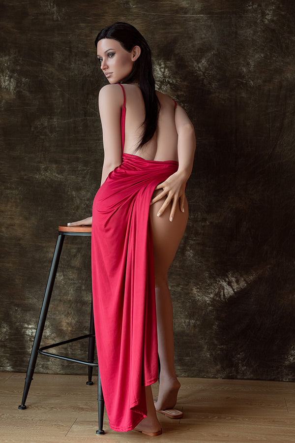 170cm/5ft7 C-Cup Latina Tall Silicone Head Sex Doll with #GE72 Head