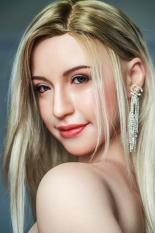 X 165cm/5ft5 F-cup Busty Blonde Silicone Sex Doll - GE86_1 Fair