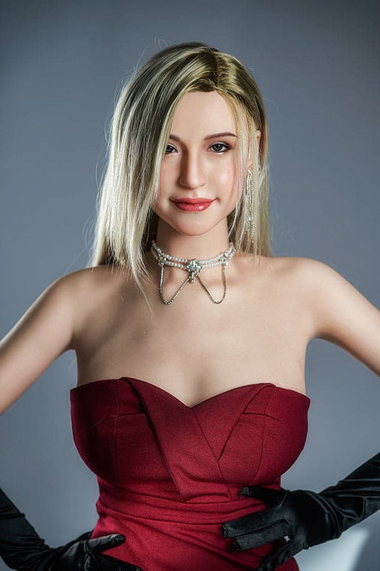 X 165cm/5ft5 F-cup Busty Blonde Silicone Sex Doll - GE86_1 Fair