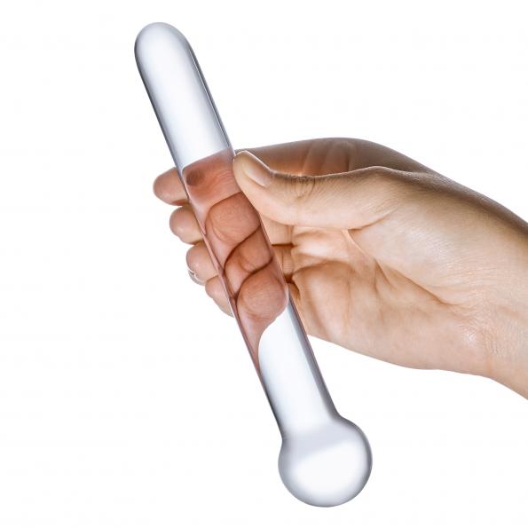 Straight Glass Dildo 7"