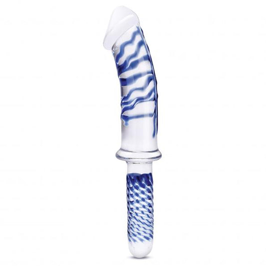 Realistischer doppelseitiger 11"-Dildo aus Glas