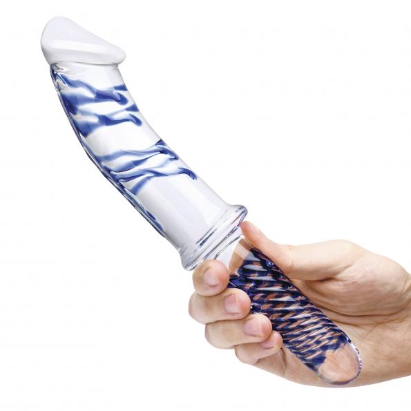 Realistischer doppelseitiger 11"-Dildo aus Glas