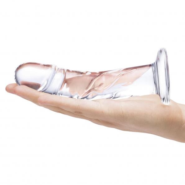 Realistic Curved Glass 7" Dildo