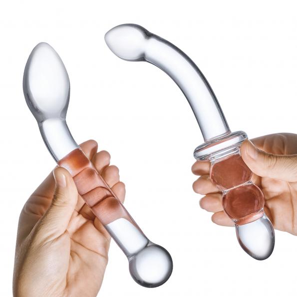 G-Spot Pleasure Glass Dildo Set