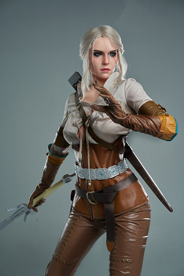 168cm/5ft6 E-cup Game Hyper Realistic Silicone Witcher3 Ciri Sex Doll