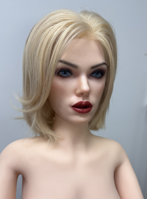 170cm/5ft7 I-cup Blonde Silicone Head Sex Doll – M14