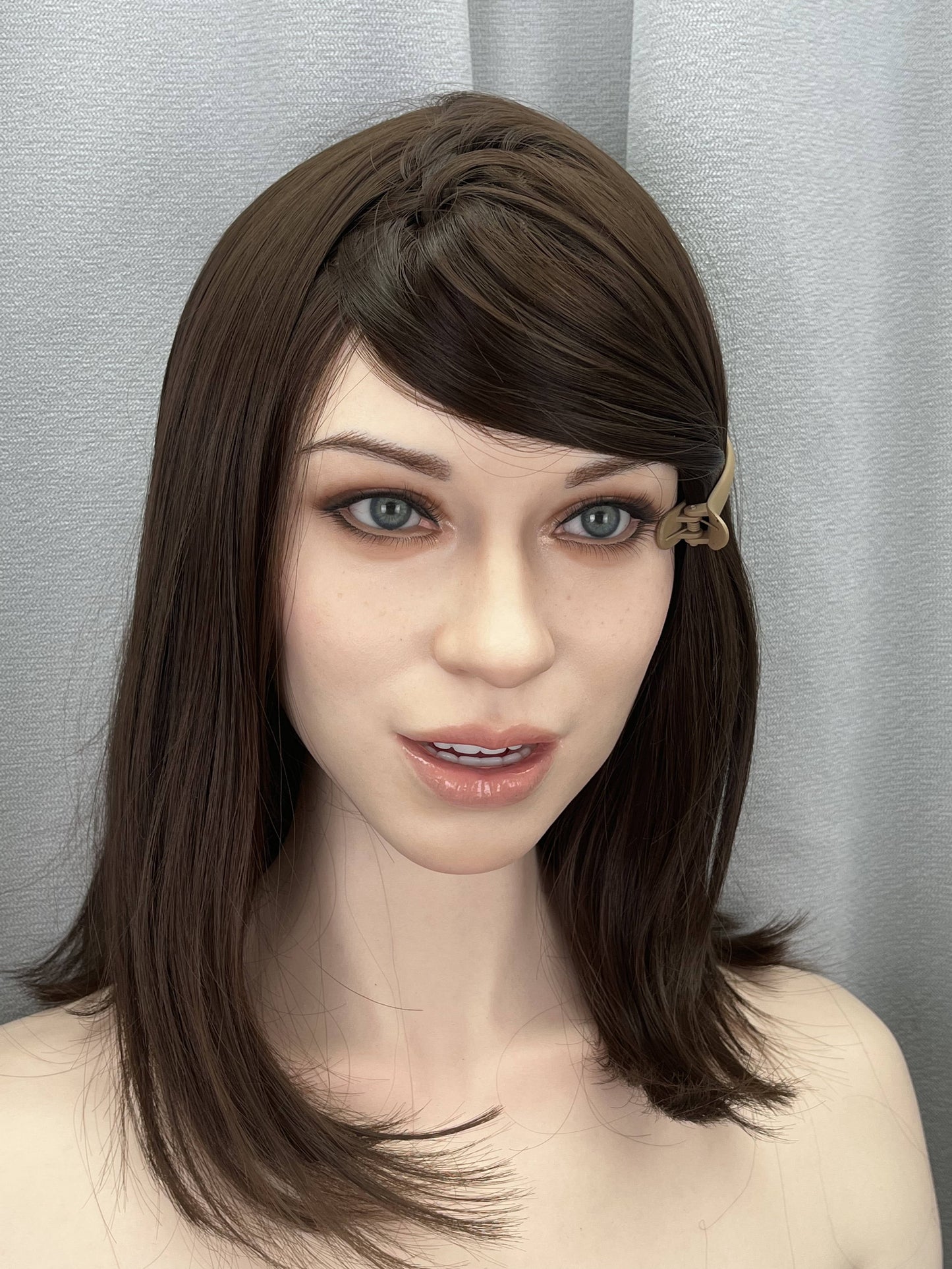 [BLD & Fanreal Co-Production] 175cm/5ft9 AA-cup First Love Girlfriend Silicone Skinny Love Doll - Emily