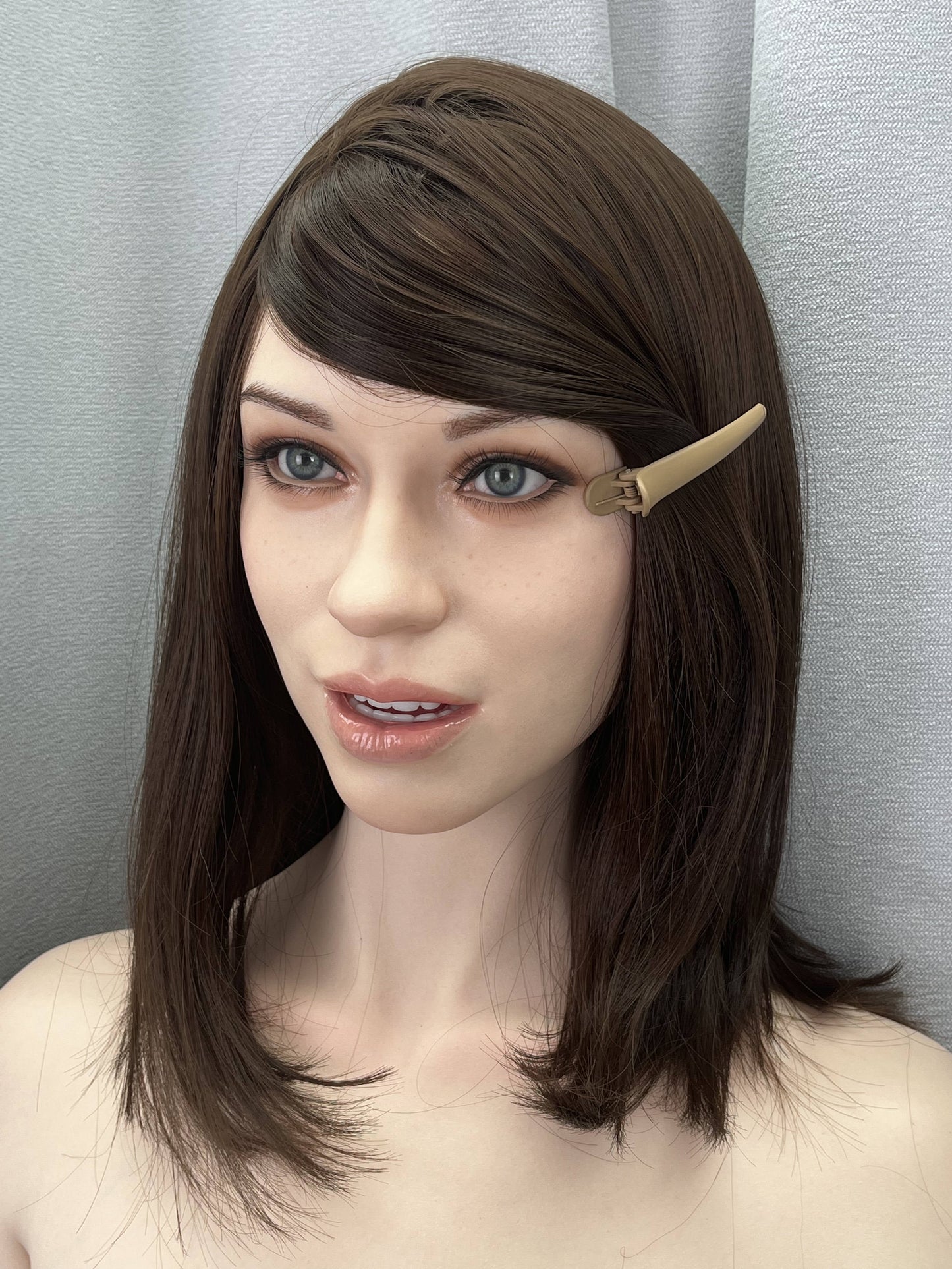 [BLD & Fanreal Co-Production] 175cm/5ft9 AA-cup First Love Girlfriend Silicone Skinny Love Doll - Emily