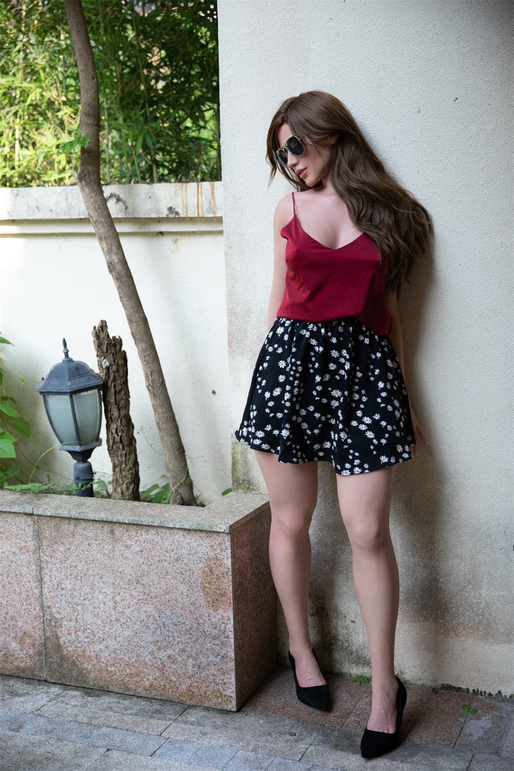 165cm/5ft5 D-Cup Beautiful Silicone Head Sex Doll-Xabelle