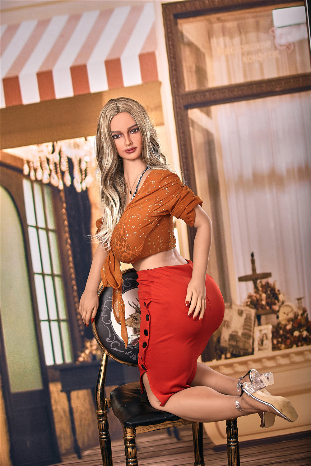 158cm/5ft2 I-Cup Beautiful BBW Big Booty Sex Doll - Helen