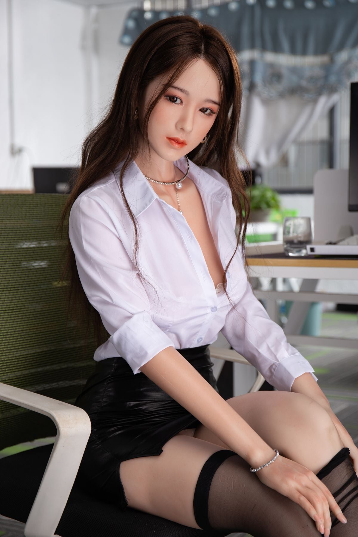 US In Stock - 170cm/5ft7 D-cup Silicone Head Sex Doll - Ayami