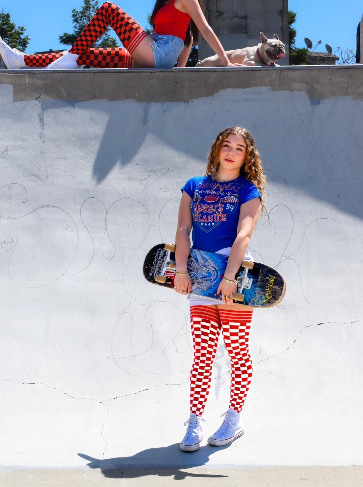 Game Day! - Red & White Thigh-Highs