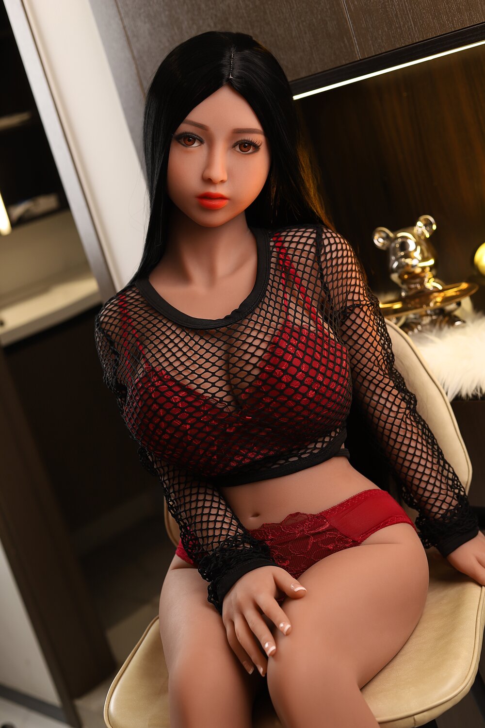 EU In Stock - 140cm/4ft7 E-cup Big Boobs TPE Sex Doll - C31