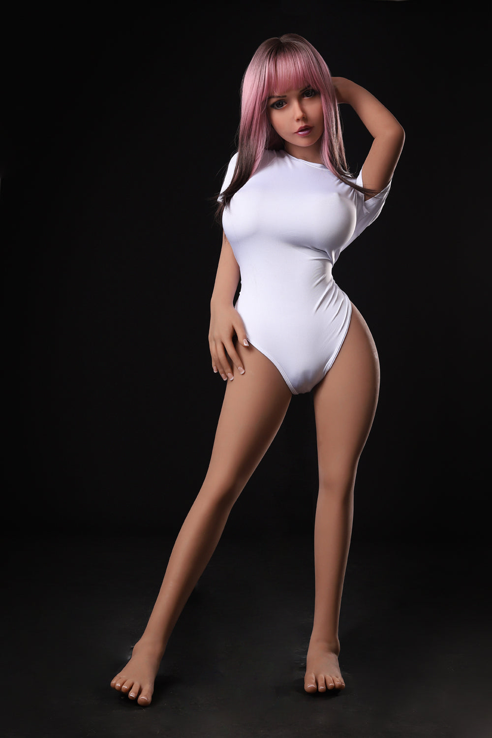 US In Stock - 140cm/4ft7 E-cup Red Hair TPE Sex Doll - C14