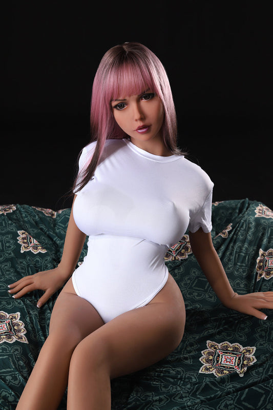 US In Stock - 140cm/4ft7 E-cup Red Hair TPE Sex Doll - C14