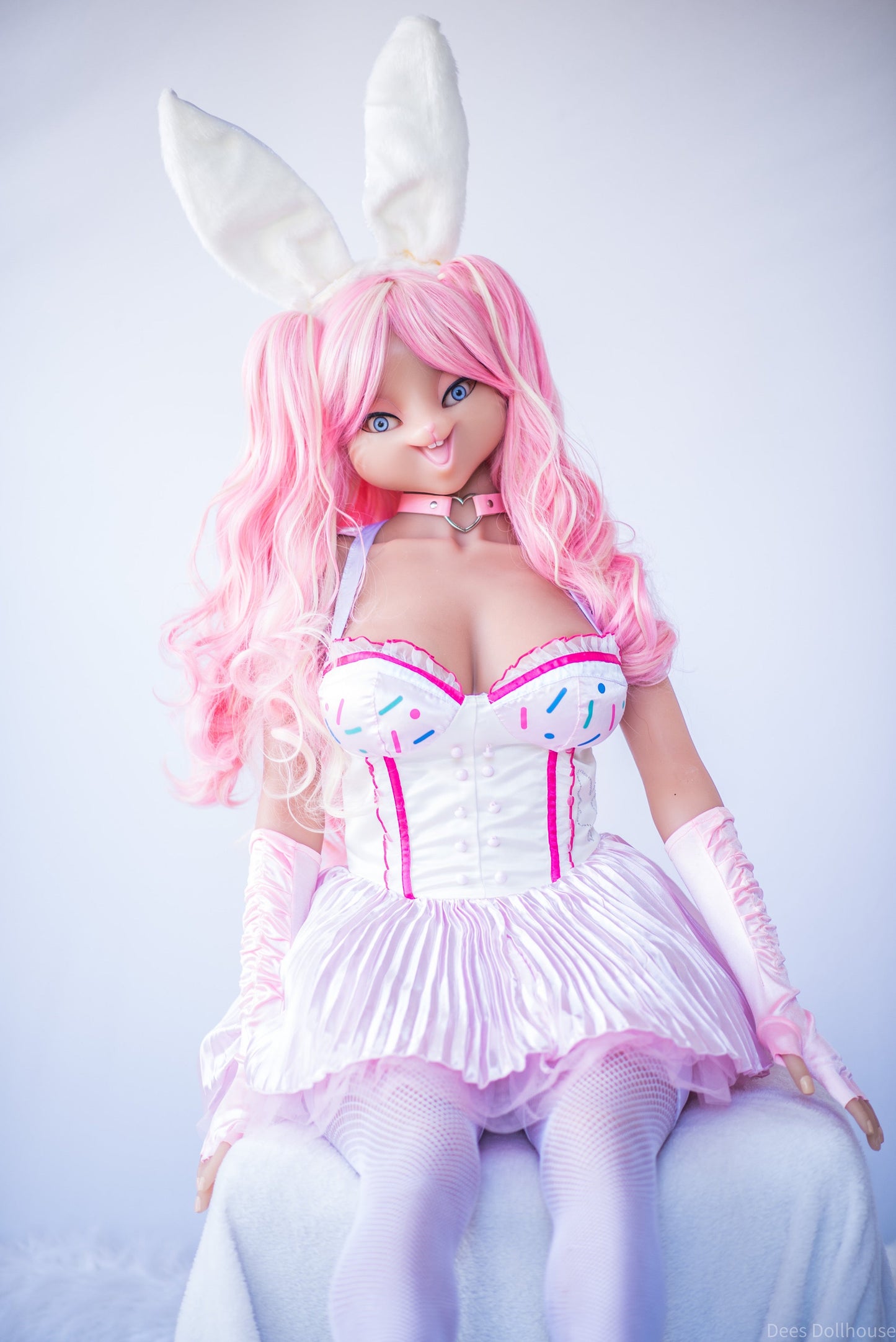157cm/5ft2 G-cup Bunny Girl Silicone Sex Doll with #X16 Head