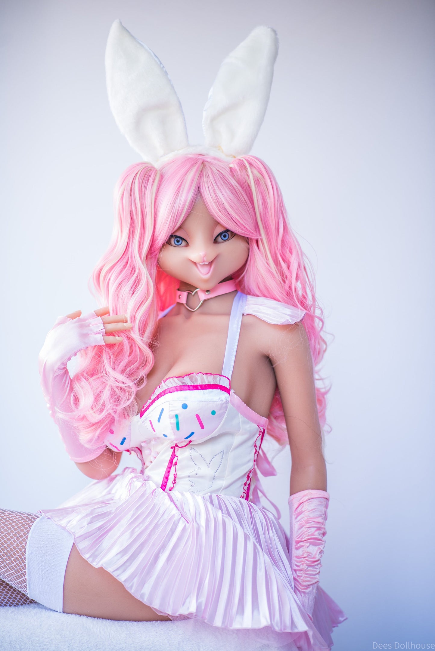 157cm/5ft2 G-cup Bunny Girl Silicone Sex Doll with #X16 Head