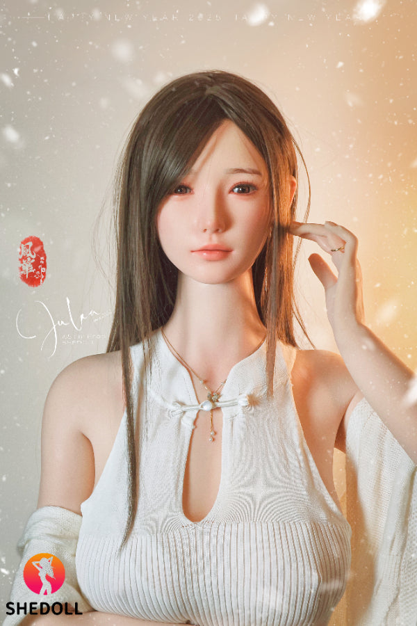 165cm/5ft5 E-cup Silicone Head Sex Doll - Achu 1.0