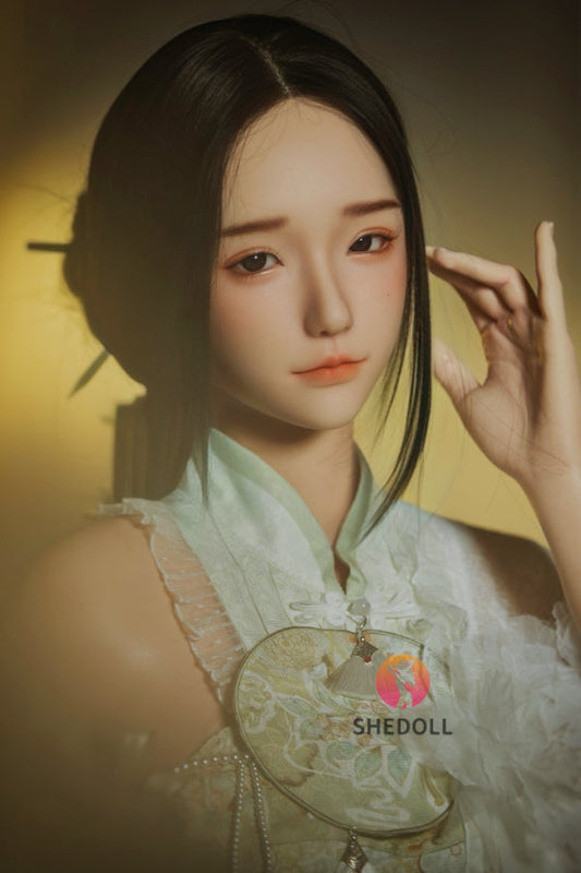 158cm/5ft C-cup Silicone Head Sex Doll - Chulin