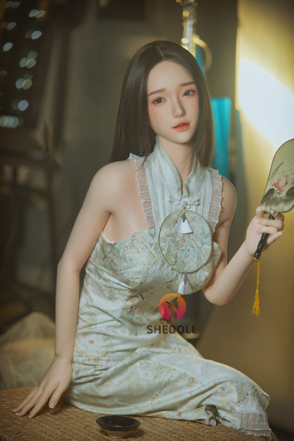 158cm/5ft C-cup Silicone Head Sex Doll - Chulin