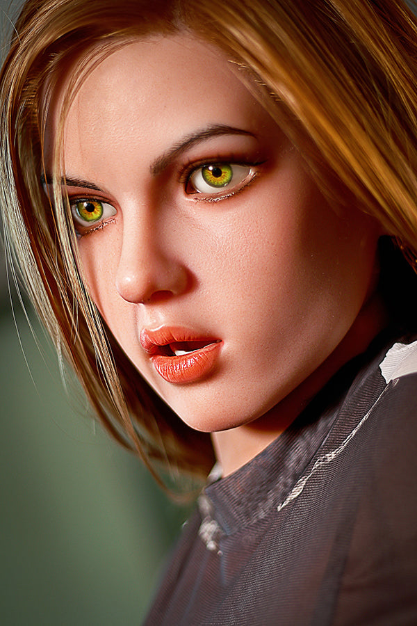 158cm/5ft2 G-cup Huge Breasts Silicone Head Sex Doll – M6