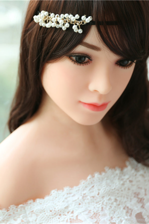 158cm/5ft2 F-cup Black Hair Pregnant TPE Sex Doll –#38