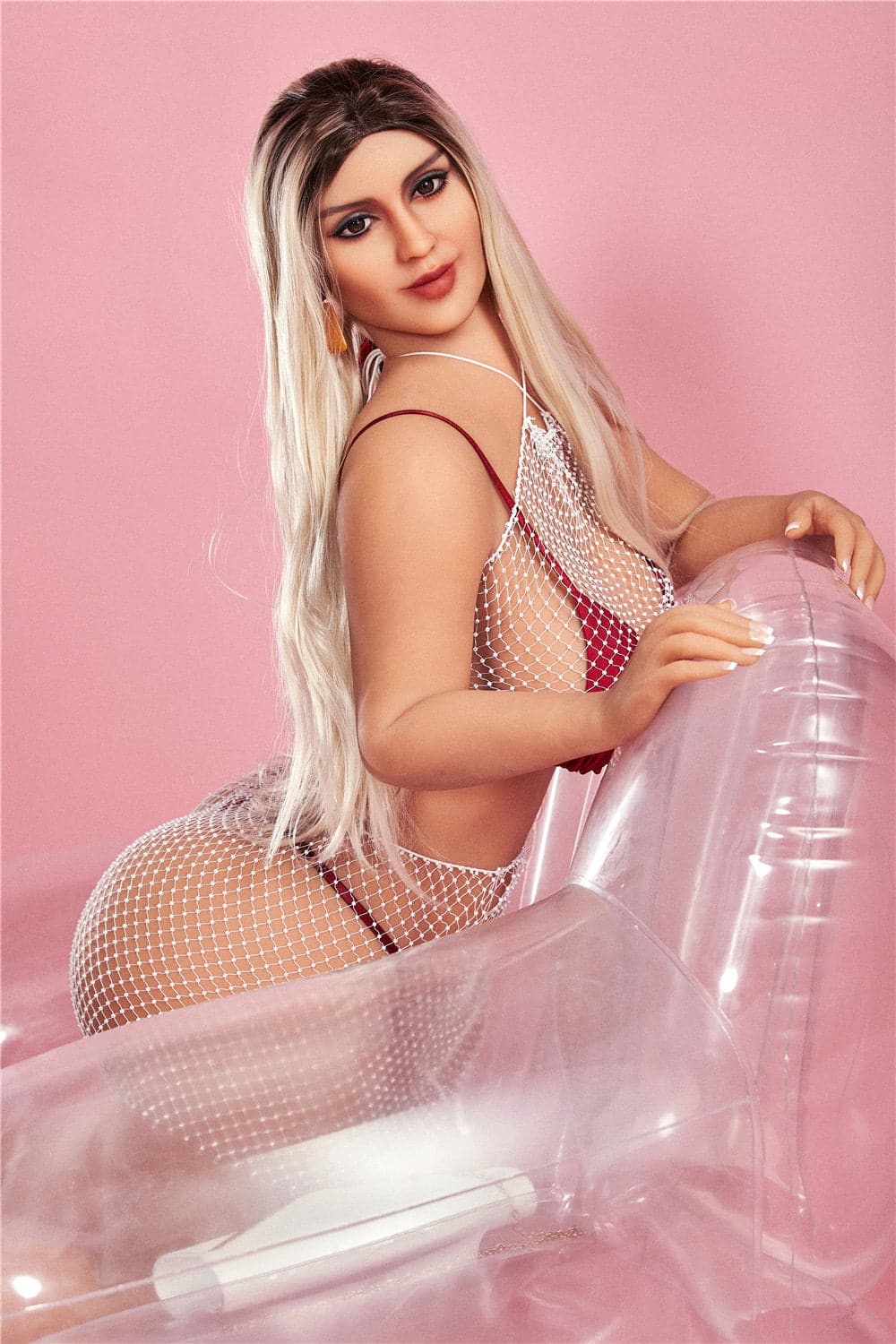 156cm/5ft1 E-Cup Big Booty  BBW Fat Sex Doll with #66 Head - Jessica