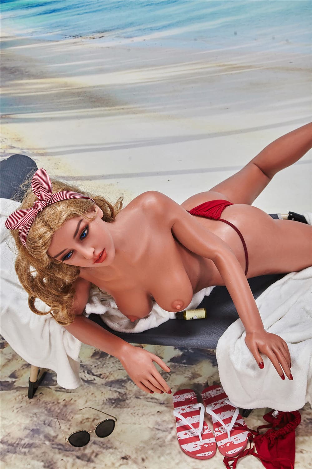 163cm/5ft4 C-Cup Skinny Sexy Beach Women TPE Sex Doll with #57 Head- Cecelia